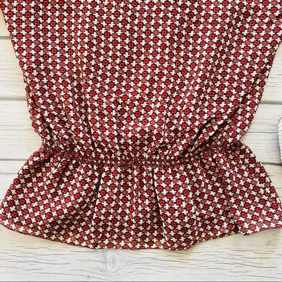 Studio M Lined Front Tie Peasant Blouse NWT - Picture 7 of 7